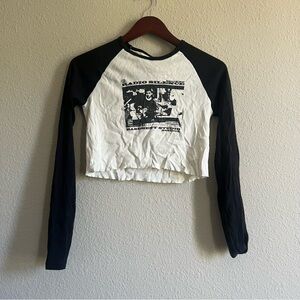 John Galt Long Sleeve Cropped Shirt